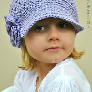 Crochet Hat Pattern Criss Cross Slouchy Newsboy Digital Download No.408 English image 2