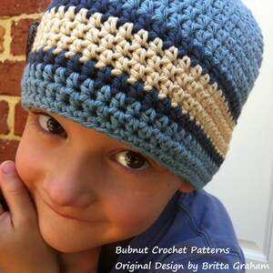 Crochet Hat Pattern Boys and Girls Quick and Easy Hat Crochet Pattern No.110 English image 3