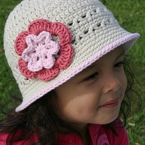 Crochet Summer Hat Pattern No.106 English image 1