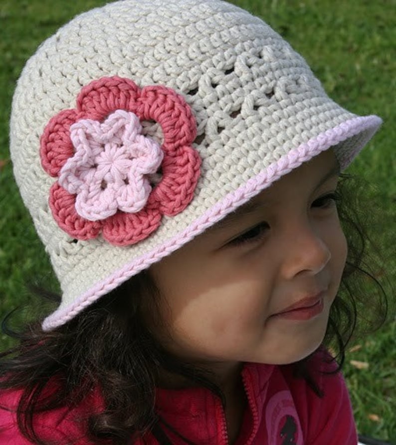 Crochet Summer Hat Pattern No.106 English image 1