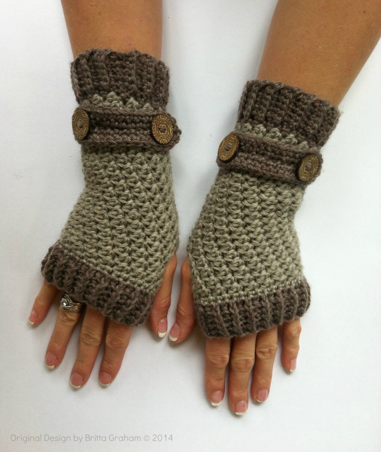 Crochet Fingerless Gloves Pattern  Dakota Gloves Crochet Pattern -  ChristaCoDesign