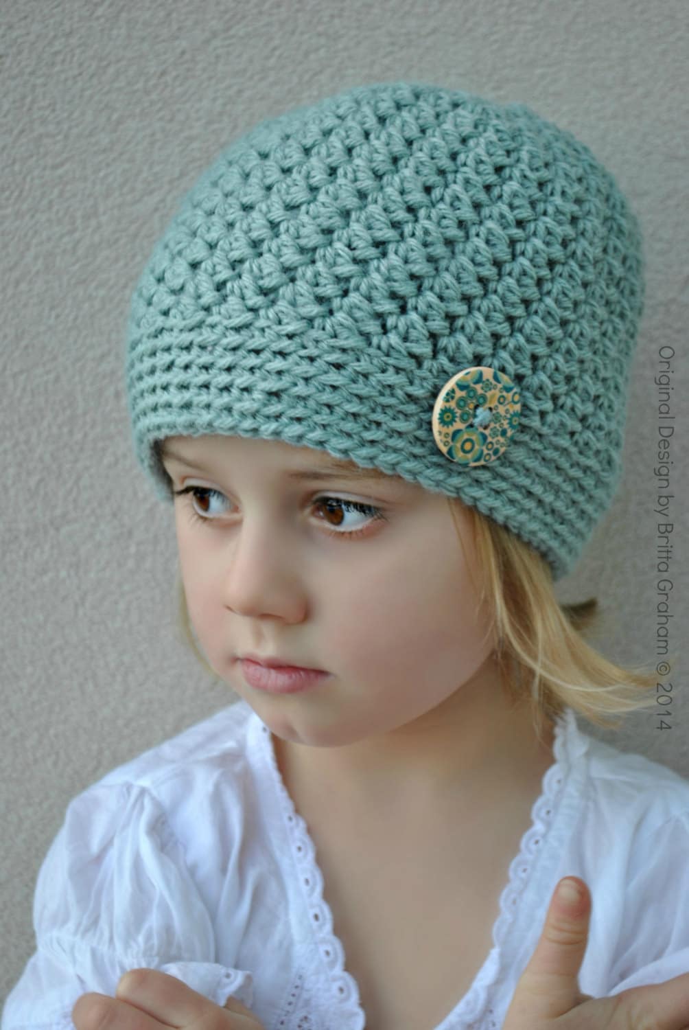 Girls Crochet Hat Pattern in Toddler Kids Teen and Ladies Etsy