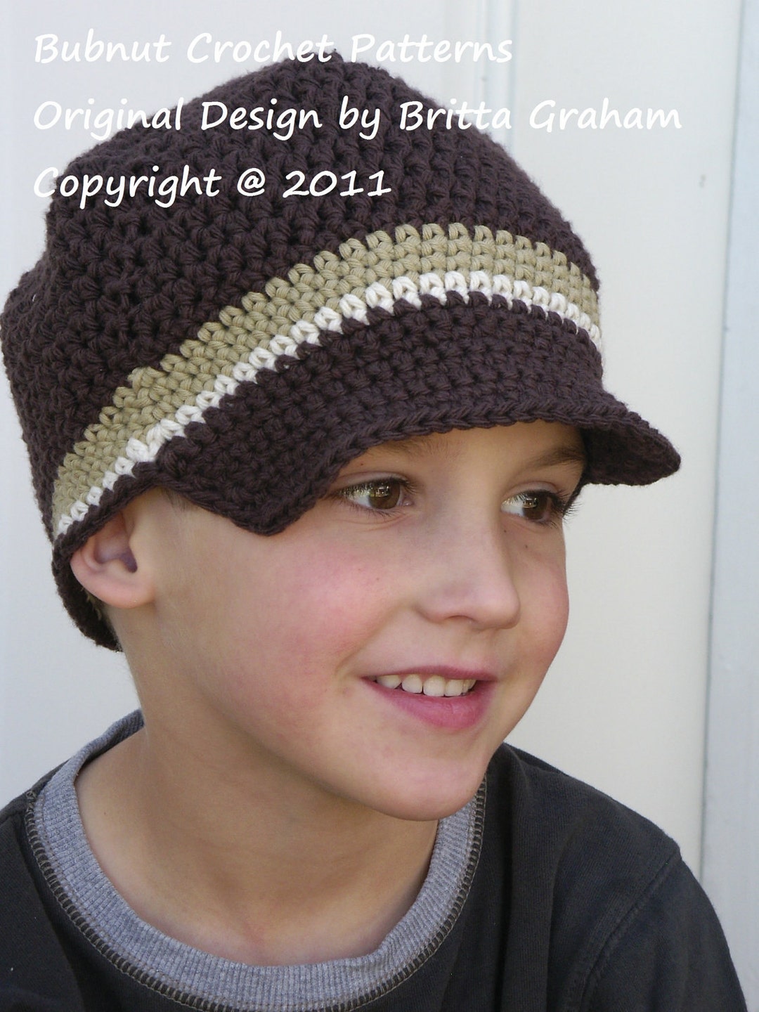Buy Boys Crochet Hat Pattern UNISEX TEN Sizes From Newborn