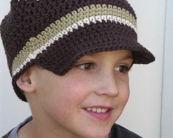 Crochet Hat Pattern - Easy Peasy Newsboy Crochet Pattern No.302 UNISEX TEN sizes from Newborn to Adult English