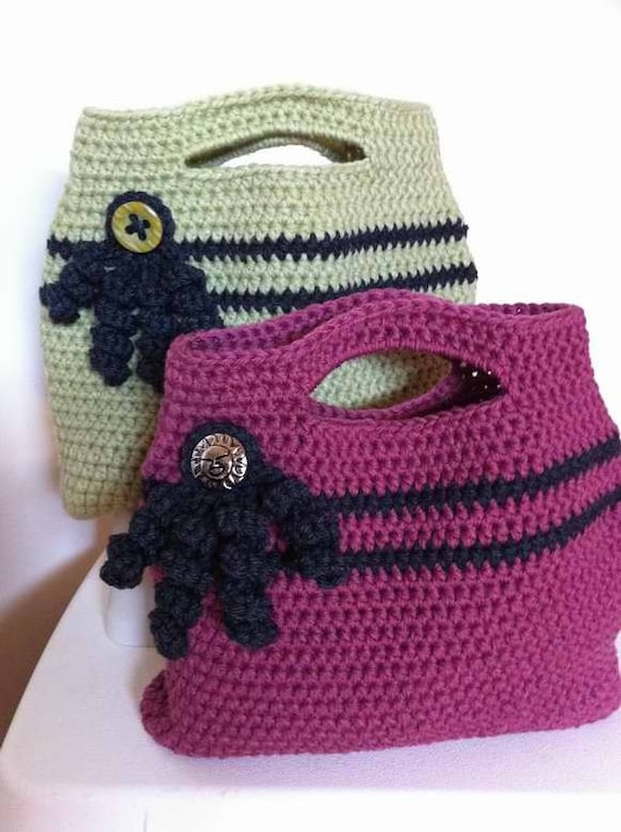Bag Crochet Pattern - Easy Peasy Tote Crochet Bag Pattern No.506 Digital Download PDF English