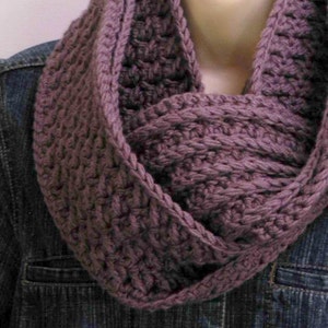 Crochet Cowl Pattern - Chunky Textured Scarf Crochet Pattern No.501