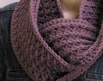 Crochet Cowl Pattern - Chunky Textured Scarf Crochet Pattern No.501