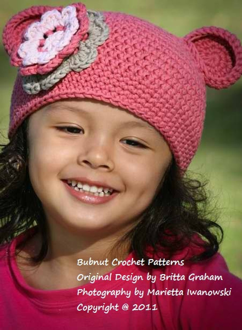 Crochet Hat Pattern Easy Peasy Hat Crochet Pattern ALL Sizes Newborn to Adult Ladies Digital Pattern No.101 English image 2