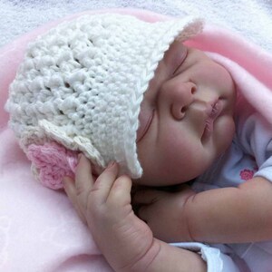 Crochet Hat Pattern Newsboy Hat Crochet Pattern No.206 Newborn, Baby and Toddler Sizes English image 1