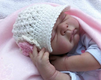 Crochet Hat Pattern - Newsboy Hat Crochet Pattern No.206 Newborn, Baby and Toddler Sizes English