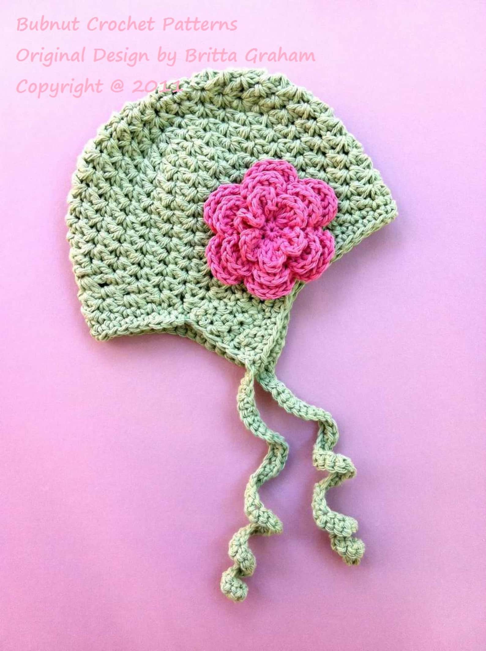 Crochet Baby Hat Pattern With Earflaps No.604 Baby Toddler Child Sizes ...