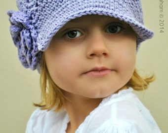 Newsboy Hat Pattern in 7 Sizes No.408 Digital ePattern for Baby Toddler Kid Teen English