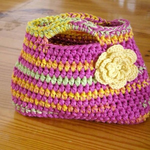Handbag Crochet Pattern - Easy Peasy Little Kids Bag Crochet Pattern No.504 Digital Pattern PDF English