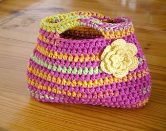 Handbag Crochet Pattern - Easy Peasy Little Kids Bag Crochet Pattern No.504 Digital Download English