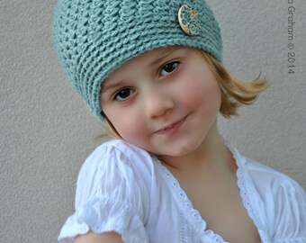 Crochet Hat Pattern - Bumpy Beanie No.127 FOUR Sizes Digital PDF Download English