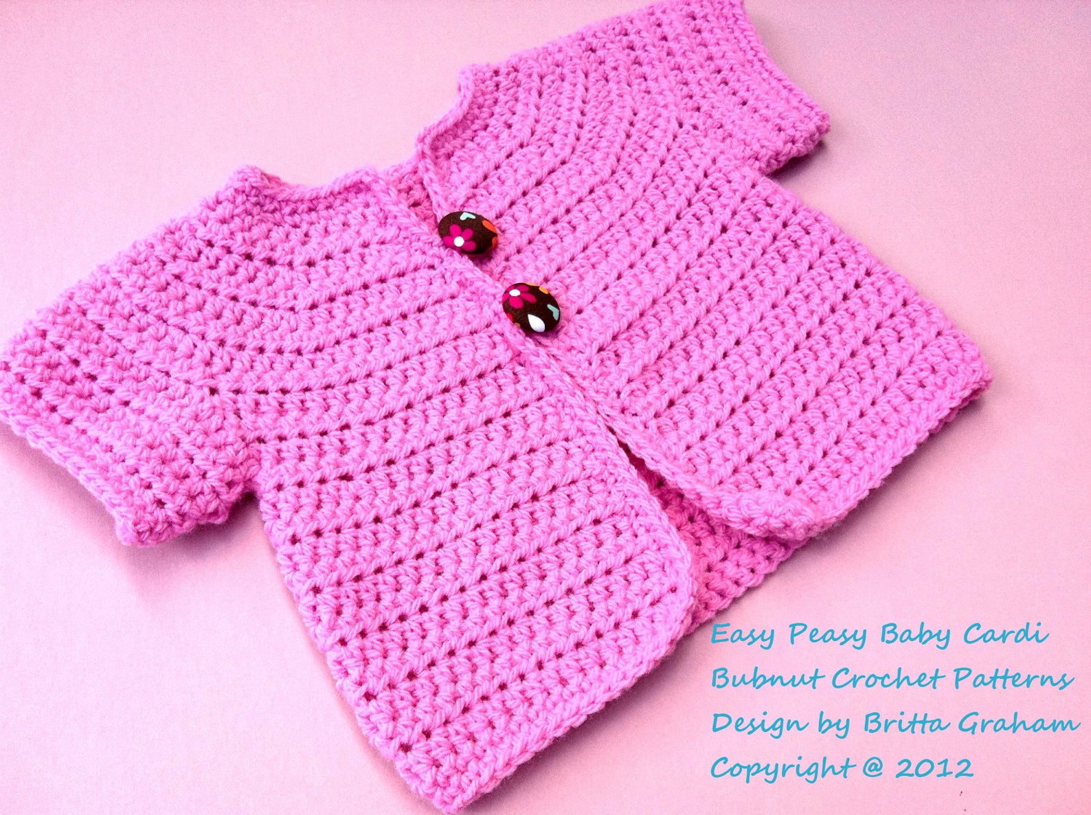 Easy Peasy Baby Sweater Cardigan Crochet Pattern No.907 Etsy
