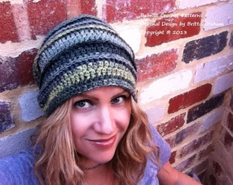 Häkelmütze Anleitung Slouchy No.309 Deutsch