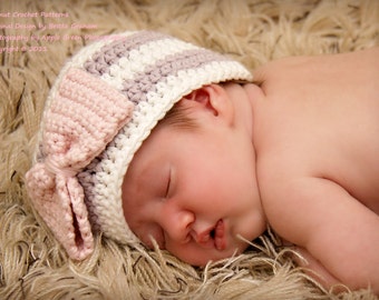 Baby Crochet Hat Pattern - Crochet Pattern No.111 Newborn Baby Toddler Kid Child Sizes 4U2Make ePattern Instant Download English