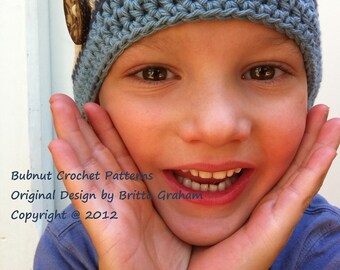 Crochet Hat Pattern - Boys and Girls Quick and Easy Hat Crochet Pattern No.110 English