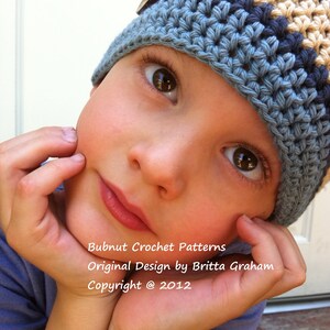 Crochet Hat Pattern Boys and Girls Quick and Easy Hat Crochet Pattern No.110 English image 2