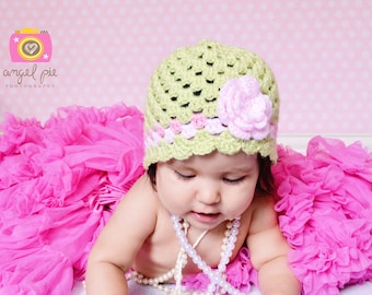 Crochet Baby Hat Pattern No.203 EIGHT sizes uses Double Knitting DK weight yarn Digital Download PDF English