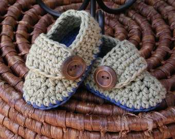 Crochet Pattern - Boys Easy Peasy Hat and Loafer Style Booties Set Crochet Pattern No.902 Digital Download English