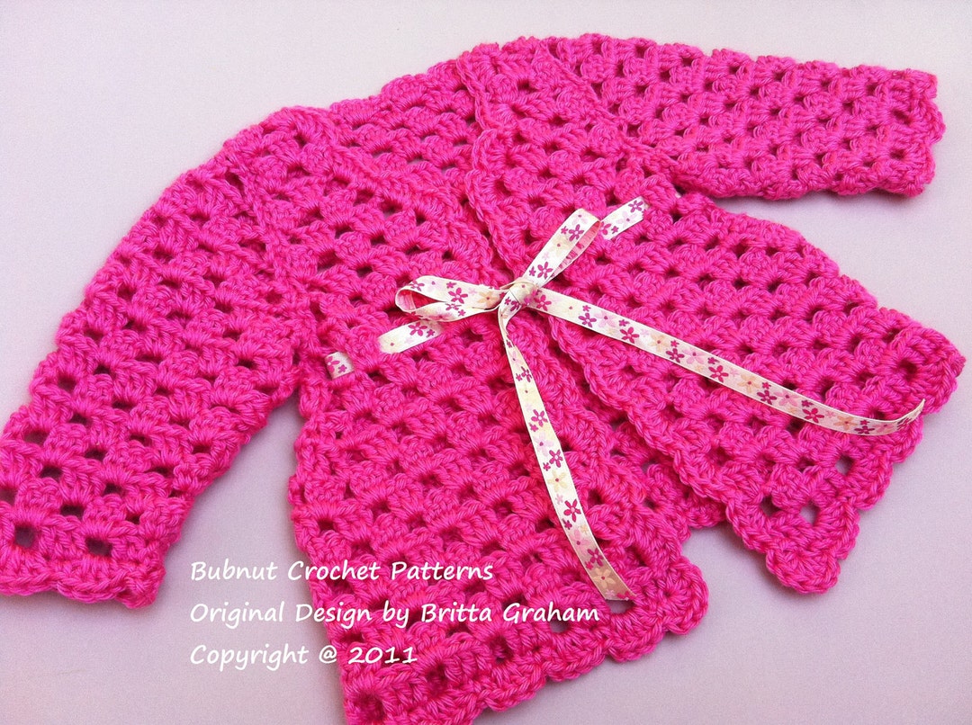 Crochet Tutorial Crochet Baby Cardigan Free Easy Red Heart Go Team