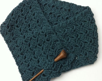 Scarf Crochet Pattern - Tulip Stitch Short Neck Warmer Crochet Pattern No.510 Digital Download PDF English