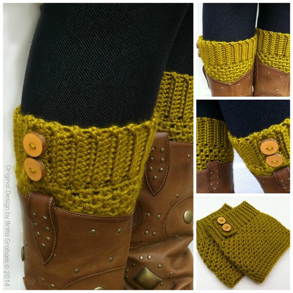 Crochet Boot Cuff Pattern Button Up Boot Cuffs Crochet Pattern No 911 Digital Download Pdf English