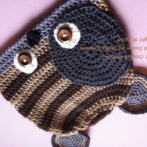 Crochet Hat Pattern - Cute Little Critter Hat Crochet Pattern No.308 Digital Download