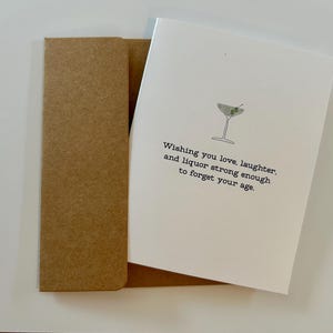 Sarcastic birthday card, funny card for birthday, funny card for her, birthday card for her, blank inside, A2 cards, handmade cards