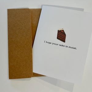 Sarcastic birthday card, funny card for birthday, funny card for her, funny card for him, blank inside, A2 cards, handmade cards