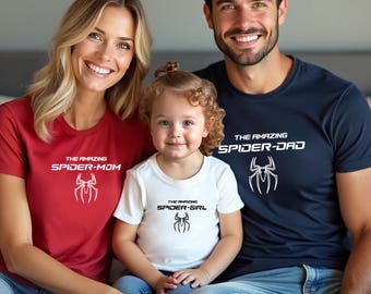 Spider Mom Shirt, Spiderman Family Matching Shirt