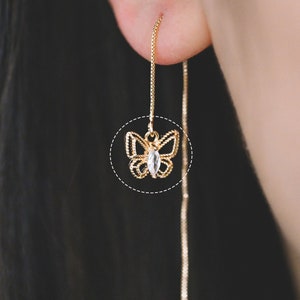 4 peças CZ Pave Gold Butterfly Charm Pingentes, Achados de Joias, Suprimentos de Atacado (GB-3561-C)