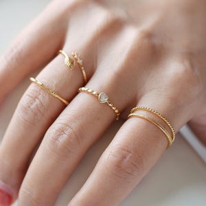 4pcs Gold/ Silver Minimalist Ring, Finger Ring, Everyday Ring, Modern Style Ring, Fashion Rings, Dainty Rings (#JZ-022)