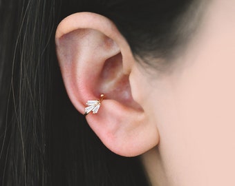 10pcs CZ Pave Ear Cuff, Cartilage, Dainty Earcuff Earring (GB-3539-B)