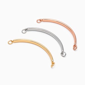 10pcs Gold/ Silver/ Rose Gold Bangles for Bracelets,  Bracelet Finding Components (#GB-632)