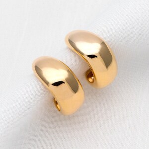 10pcs Gold/ Silver Minimalist Ear Posts, 18K Gold/ Rhodium plated Brass Ear Posts, Stud Earrings GB-2042 image 7