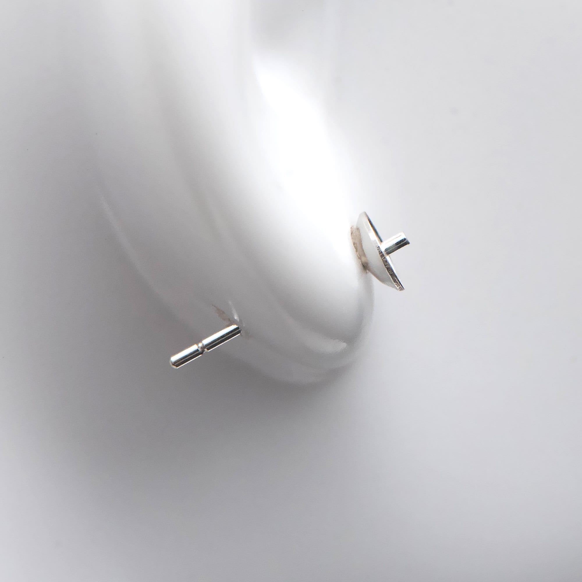 8-Piece Sterling Silver 4mm Cup Stud Earrings With Peg Posts - 925 Silver