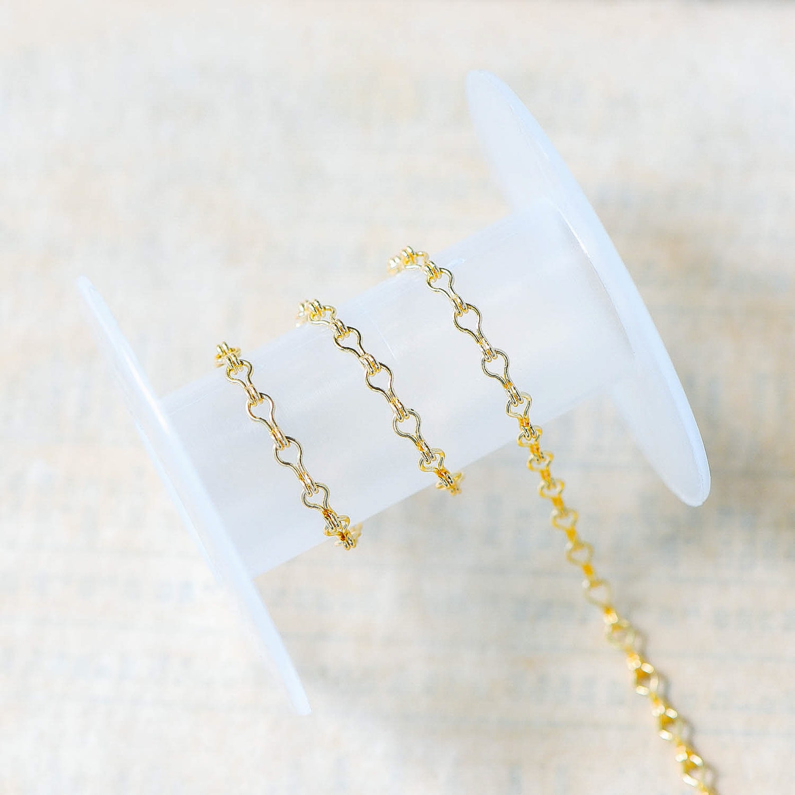 Gold/ Silver Tone Link Chains 3.5mm, Real 18K Gold/ Rhodium Plated ...