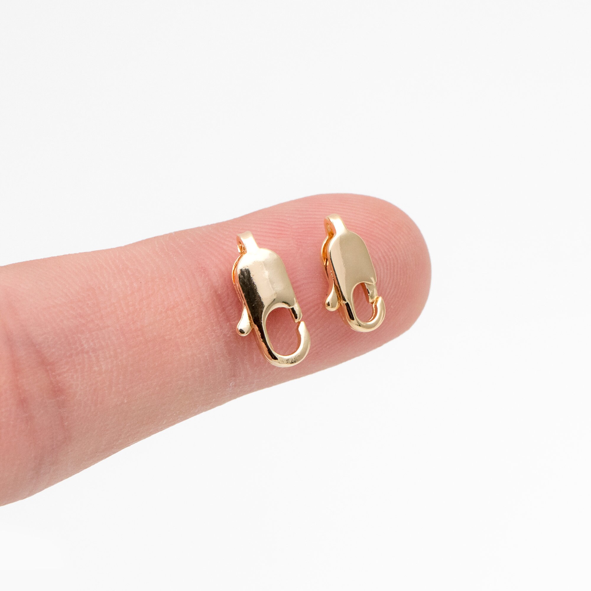 Kit 20 Pinces De Homard Avec Embouts De Cordon - Fermoirs Argent Pour Bijoux Colliers Et Bracelets