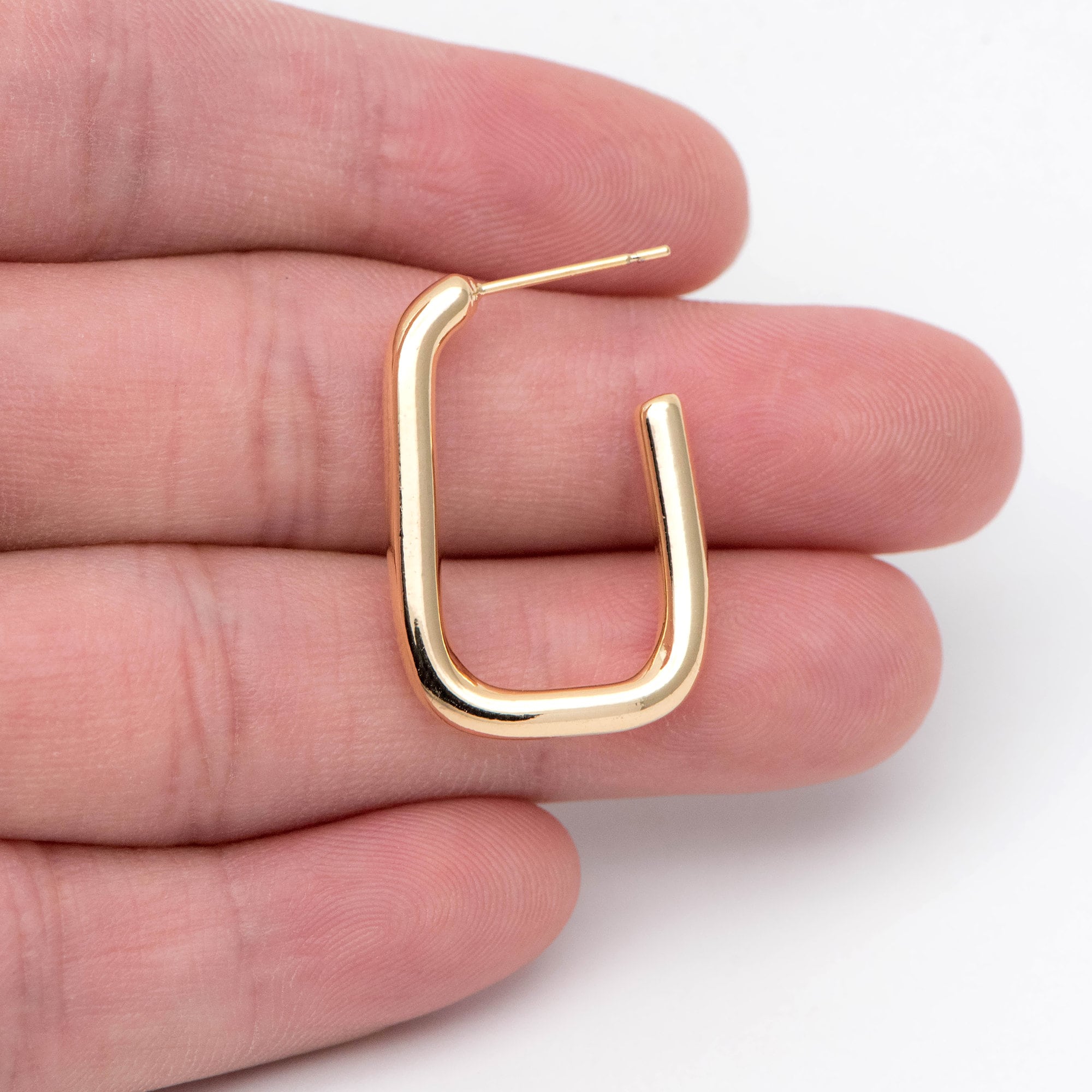 10pcs Gold/ Silver Tone U-shape Earring, Geometric Earring 10pcs Gold/ Silver Tone U-shape Earring, Geometric Earring