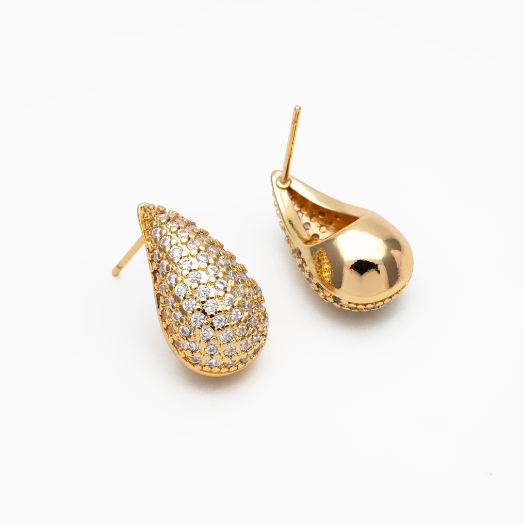 Arabella Cubic Zirconia Pear Drop Earrings in Sterling Silver - Macy's
