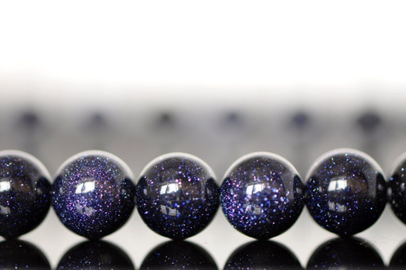 15.5/" Wholesale Blue Sand Stone Round Spacer Loose Beads Smooth 4 6 8 10 12mm
