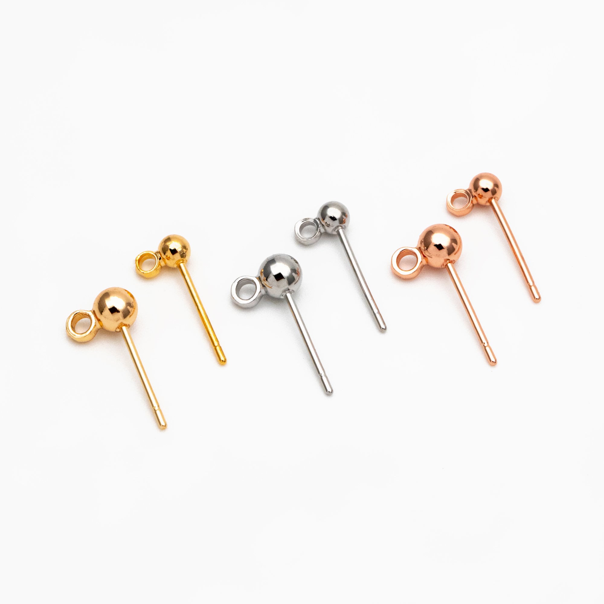Ohrpiercing Rosegold 9ct Roségold Schläferreifen-Ohrringe – 10, 12