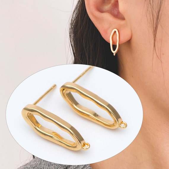 Orecchini A Cerchio Ovale Vintage Oro - Huggie Aperti Geometrici: Il Gioiello Chic Che Dona Carattere A Ogni Look!