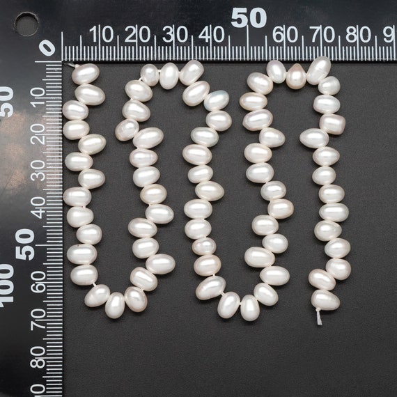 Perlas natural abalorios de agua dulce cultivadas al por mayor para