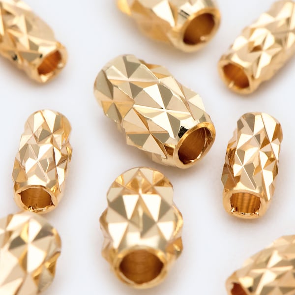 20 perles d'espacement en or, vente en gros de fournitures de fabrication de bijoux DIY (GB-2016)