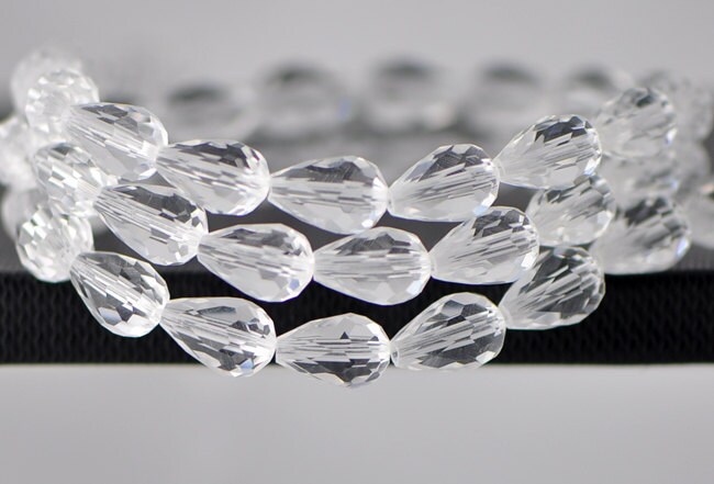 20 Pezzi 10x20mm Perline Di Vetro Ciondoli Perline A Goccia - Foto 3