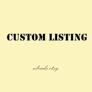 Custom listing, add 4 items